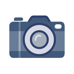 Vector illustration of a digital camera photography equipment for taking photos and videos images