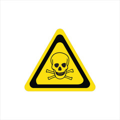 Warning symbol with red yellow and blue color accents for alerts and notifications