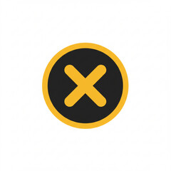 Obraz premium Illustration of close button icon