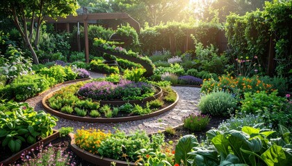 Growing space while creating microclimate zones diverse herbs, culinary herb spiral garden design maximizing