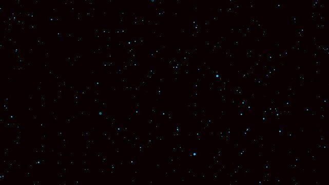Twinkling Star Lights in Dark Space Animation. Endless Stars Moving in Outer Space Background..