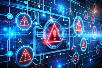 abstract background with red numbers