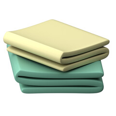 Folded Towels A Clean and Organized Collection, Perfect for Bathrooms and Spas with a Minimalist Aesthetic