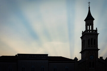 Sunset Burst in Split, Croatia