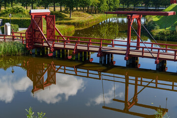 Die histoische Stadt Bourtange in den Niederlanden