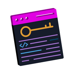 Digital key on code screen coding programming