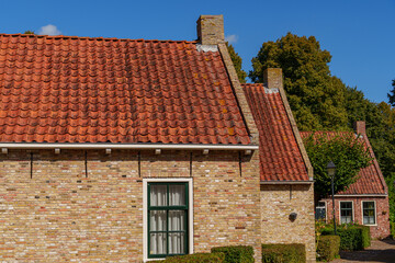 Der historische Ort Bourtange in den Niederlanden
