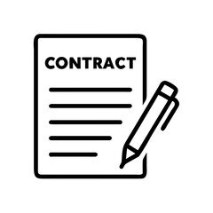 Fototapeta premium Signing a Contract With a Pen on a Clean Surface