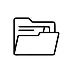 File Folder With Documents Held Together for Organization and Storage