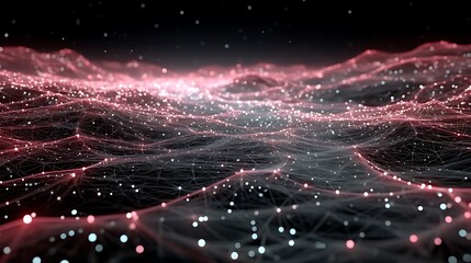 Planet view of futuristic city lights and communication high resolution image