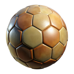 3d vintage leather soccer ball texture abstract geometric panels detailed sport icon title should be unique, creative and subject oriented