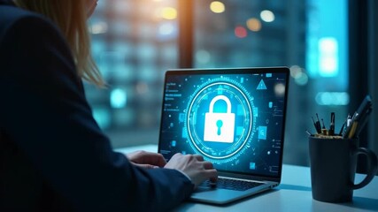 Know your customer (KYC) concept. Businessman use laptop with identity verification symbol for Increase financial security and access personal financial data. Biometrics security.. - Powered by Adobe