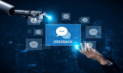 AI processes customer feedback and reviews to provide insights, sentiment analysis, and suggestions...