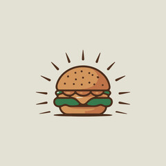 fast food hamburger