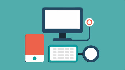 Adaptive Tech Setup A computer with an accessible keyboard and monitor displaying large text showcasing assistive technology for learning.