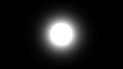 Radiant White Light Burst on Black Background