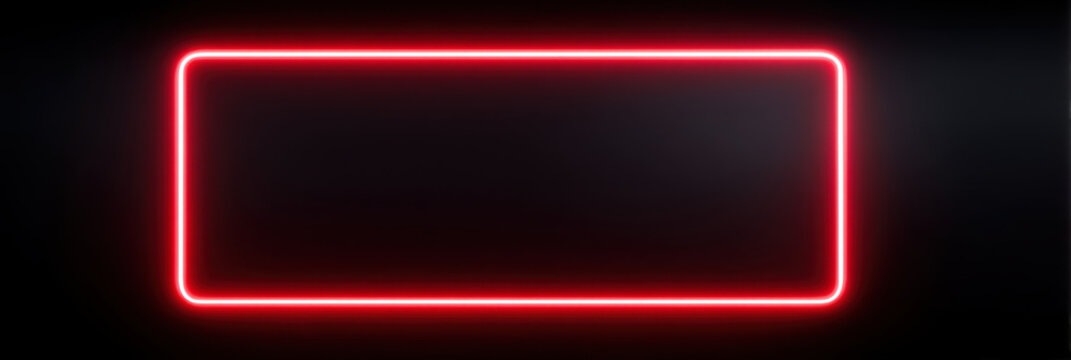 Black friday red and black poster design, Red neon light glows black background creating bright black friday poster design with vibrant red color