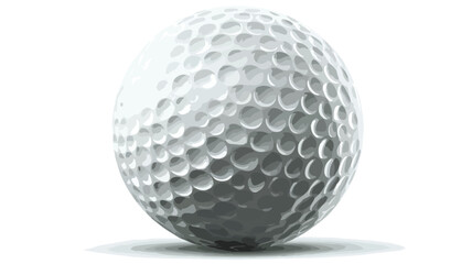 Professional Golf Ball Vector Illustration with Detailed Outline for Graphic Design Projects