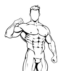 Fototapeta premium illustration of a male body