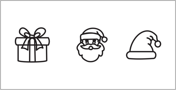 gift box santa darwing santa ...