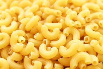 Elbow macaroni texture for background.