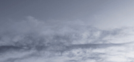 Stormy dark cloudy sky. Pollution, PM 2.5, Carbon dioxide and environment problems concept. Halloween, scary scene thunderstorm and rainy season backdrop.