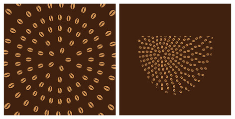 Coffee bean and coffee bean shaped mug