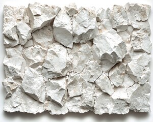 Abstract fractured white stone texture