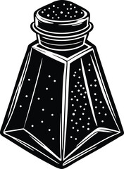 Abstract digital art swirls of light and color create a cosmic nebula isolated on transparent background