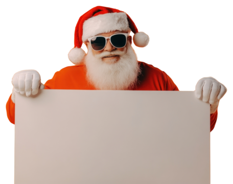 PNG Santa Claus wearing sunglasses christmas gloves background.