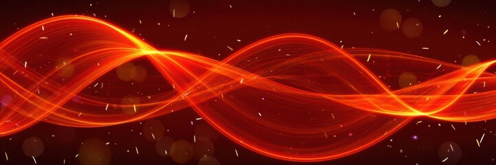 Vibrant, flowing red waves create a dynamic backdrop, embodying energy and motion. ideal for design projects focused on creativity and passion.