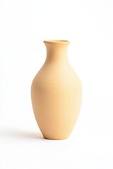 Minimalist pastel home decor vase in trendy butter yellow shade, perfect for modern styling.