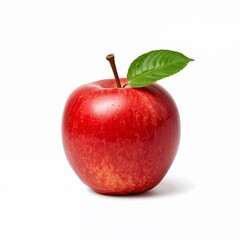 red apple isolated on white