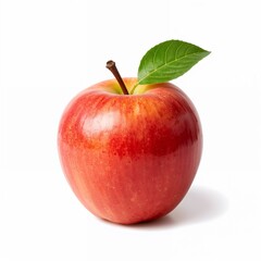 red apple isolated on white