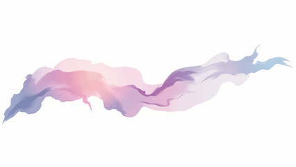 Abstract watercolor background with fluid curve lines texture and white space for text. Watercolor texture. 