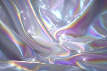 Obraz premium very shiny silvery pink fabric. Generative AI