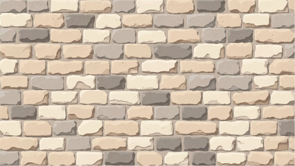 Stone wall background. Stone wall pattern for home exterior design texture backdrop. Vector illustration.	