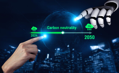 AI helps achieve carbon neutrality by tracking carbon, neutrality, and reduction plans across the 2024 to 2050 timeline Vouch