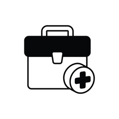 Medical Aid Black Glyph Vector Icon