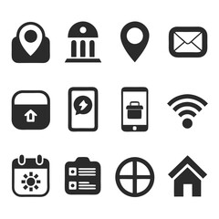 Set of vector icons for modern app design
