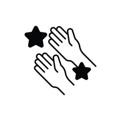 Obraz premium Outreach Black Glyph Vector Icon