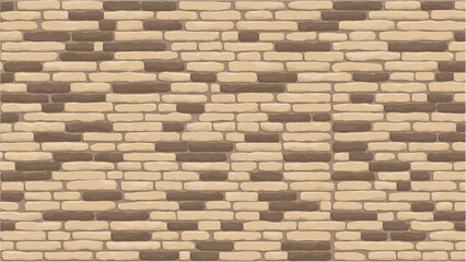 Stone wall background. Stone wall pattern for home exterior design texture backdrop. Vector illustration.	