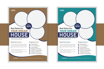 Real Estate Business Flyer Template Design,