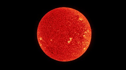 Large solar prominence during maximum solar activity, bright red plasma arc extending far from the Sunâ€™s edge