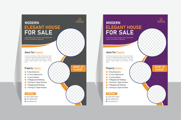Real Estate Business Flyer Template Design,