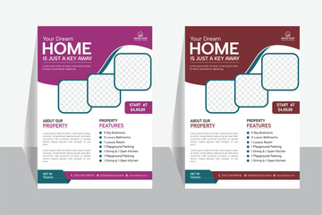 Real Estate Business Flyer Template Design,
