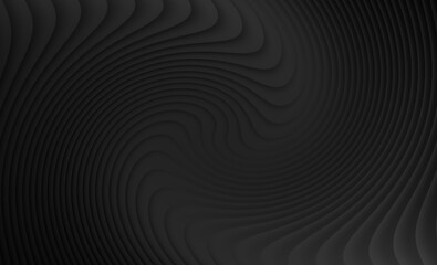 Abstract dark background with a swirling pattern of black lines creating a textured vortex effect