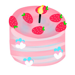cake with strawberry