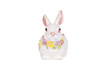 Cute white Easter bunny spring tabletop home decor