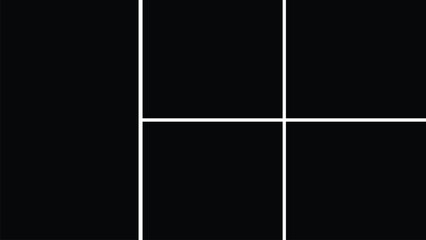 Template photo collage 5 photos. Blank vector layout for portfolio, memory, scrapbook, and album presentation.